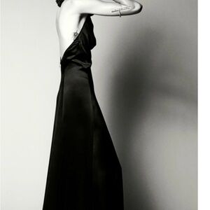 NWT H&M Studio Capsule Collection 2023 Silk Blend Halterneck Dress. Large